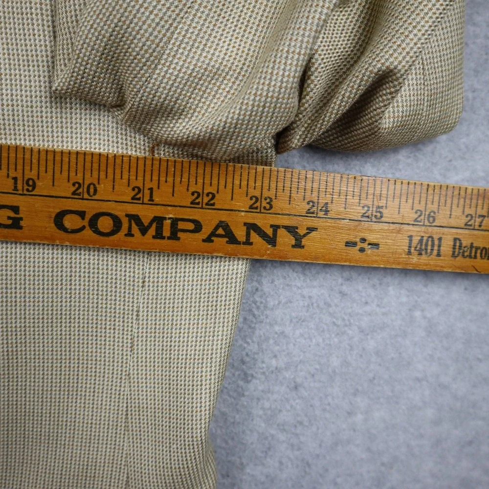 Ralph Lauren Sport Coat Mens 44R Tan Micro-Houndstooth Two-Button Blazer Canada